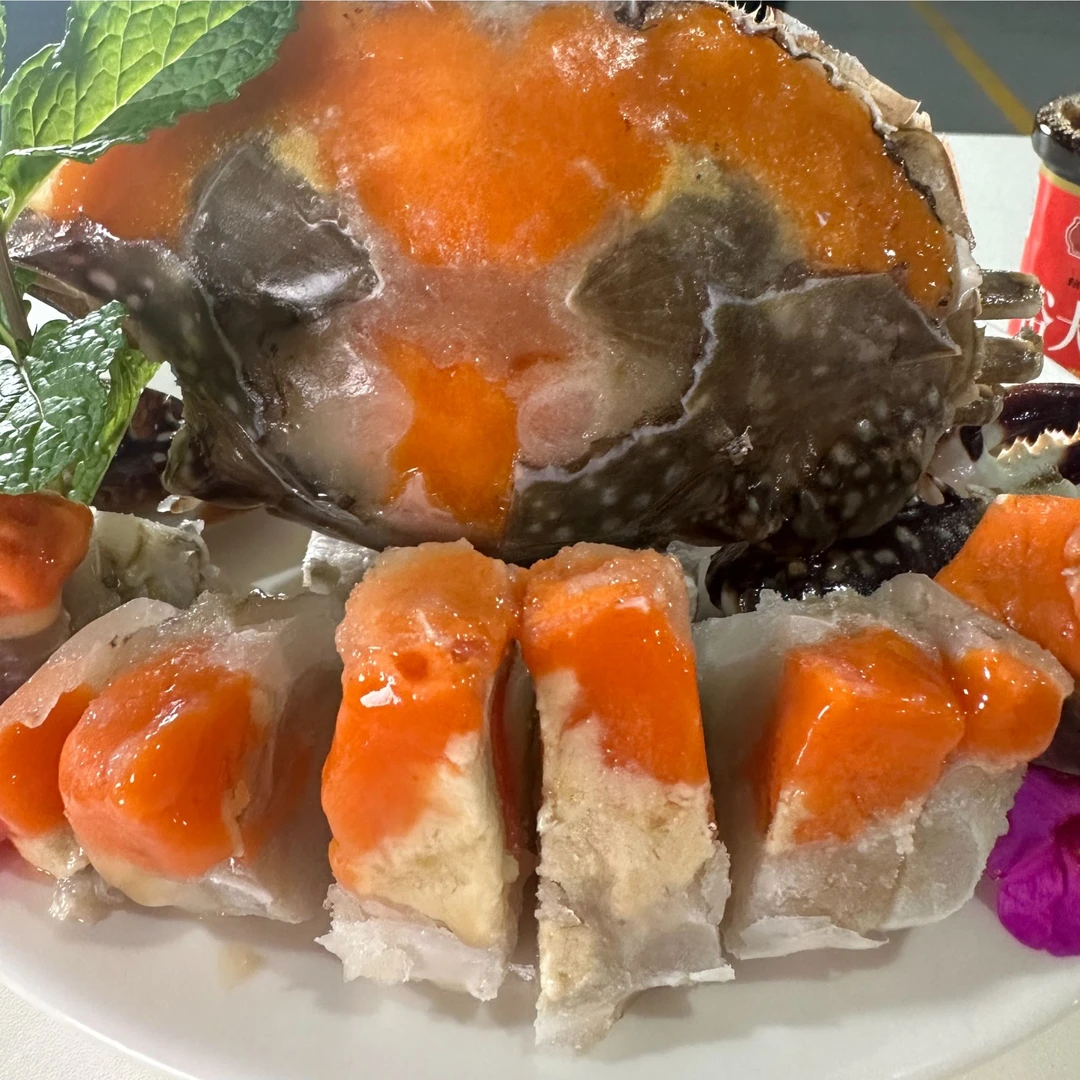 （姐弟海鲜）巨无霸飞机呛蟹6-8两舟山红膏梭子蟹咸蟹膏蟹 不能蒸煮
