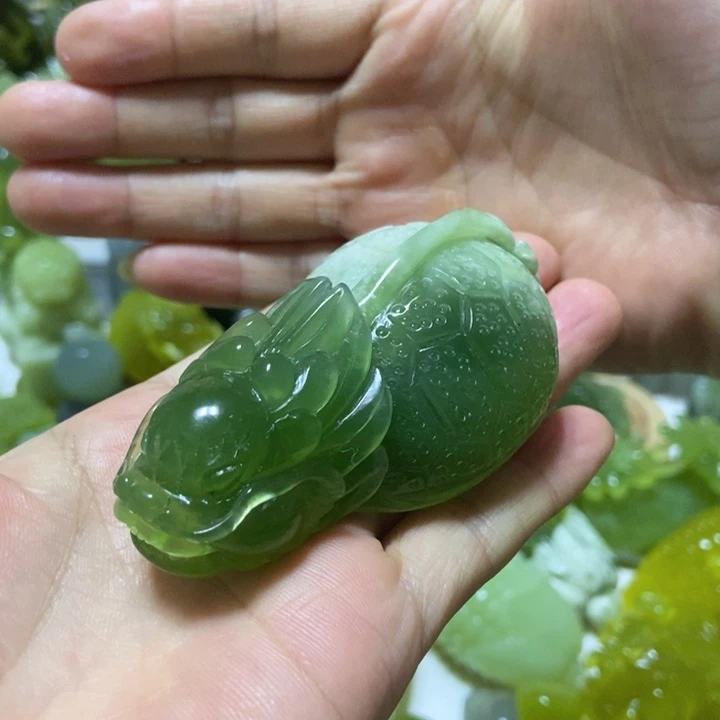 【闪购商品】未镶嵌蛇纹石玉把件