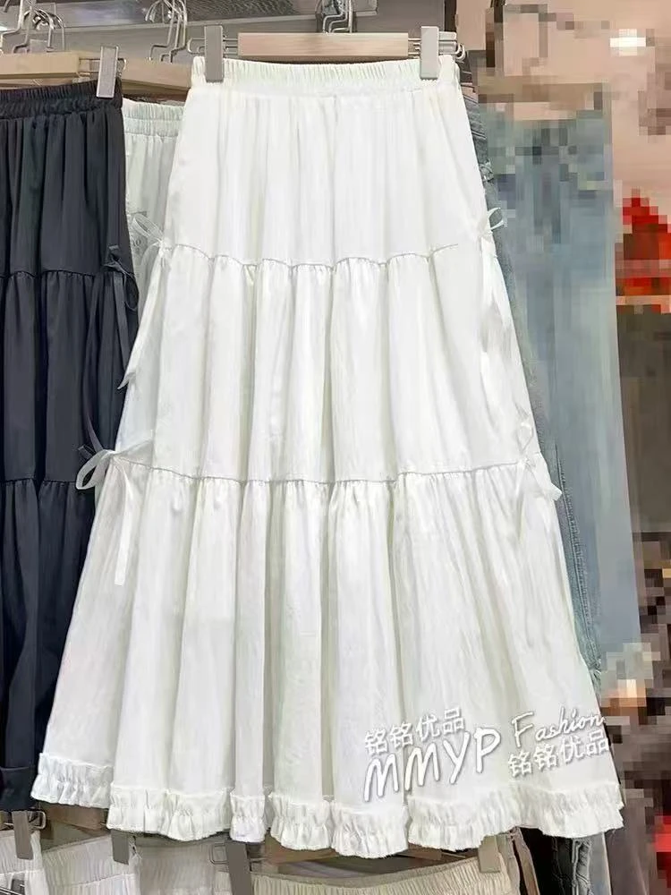 韩系蝴蝶结气质蛋糕裙09