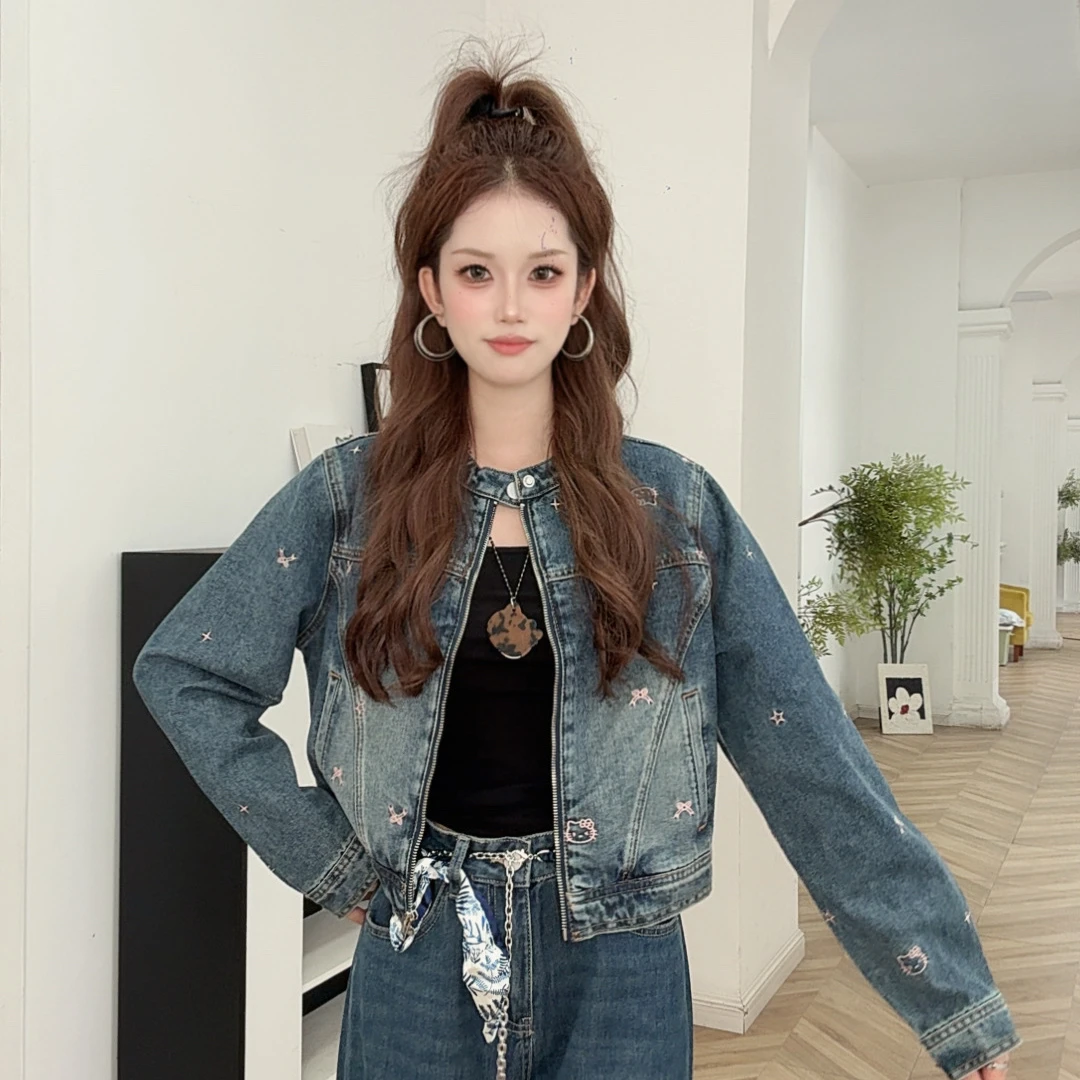 IEF/爱依服2025韩版复古ins新款秋季牛仔外套