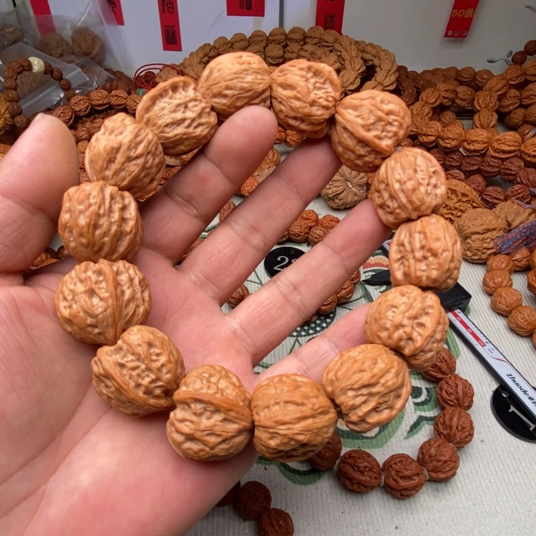 文玩核桃手串野生麻核桃2.4