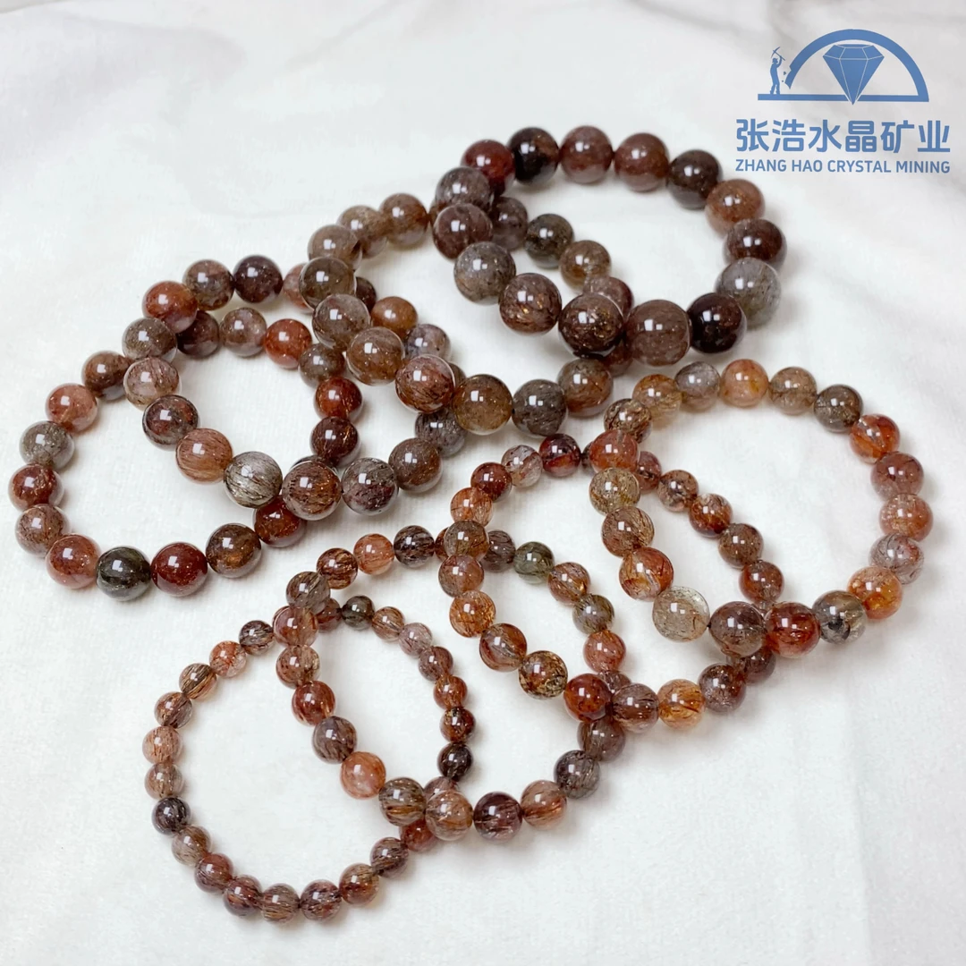 【星浩好物】黑金超水晶手串 QT144H118【多样性发一件】7-12mm可选