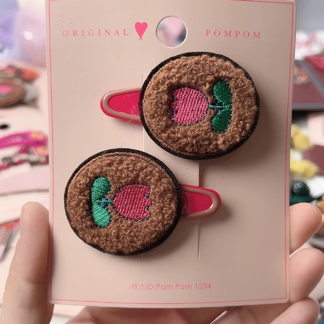 Pom咖2个装发夹儿童韩国