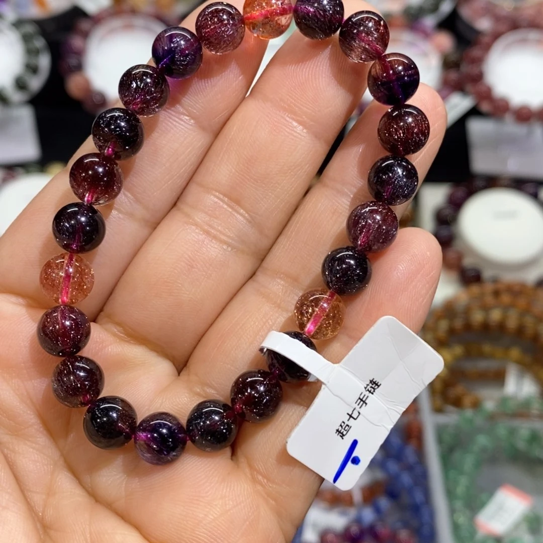 水晶手串未镶嵌黑加仑7➕