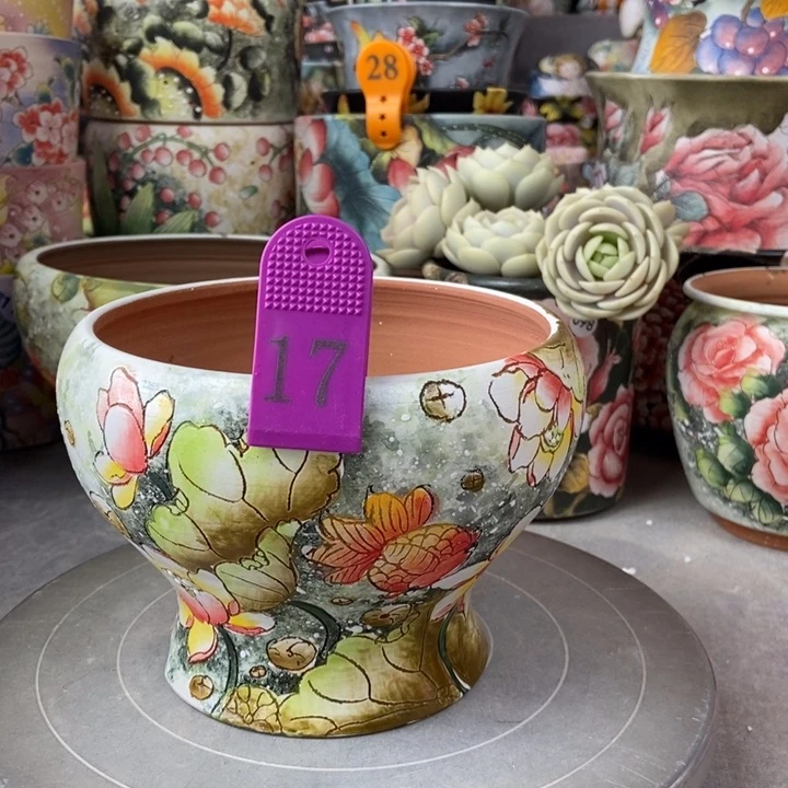 红陶景德镇艺术手绘作品