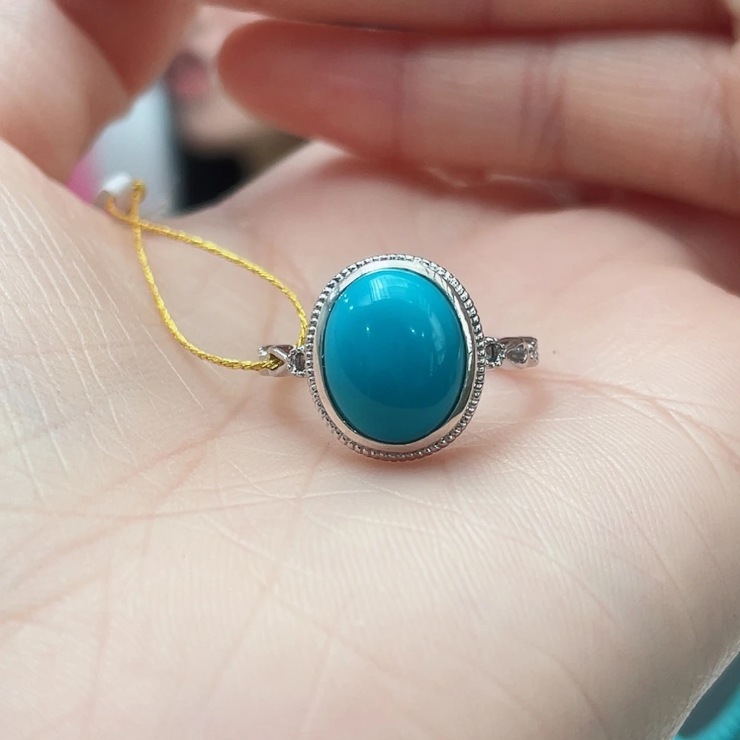 绿松石颈饰银S925镶嵌