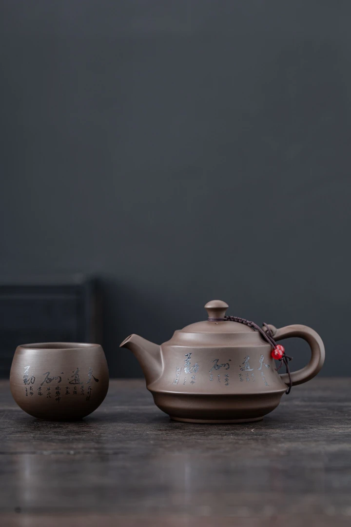 220CC正品紫砂茶具紫砂壶茶壶泡茶壶原矿紫砂天道酬勤吉祥壶送礼2