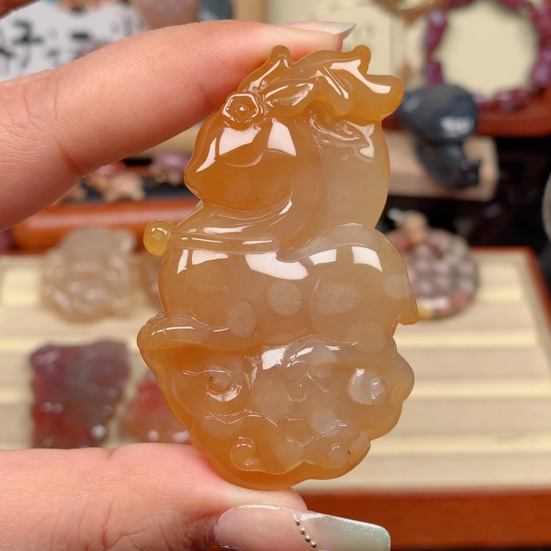 硅化玉未镶嵌颈饰