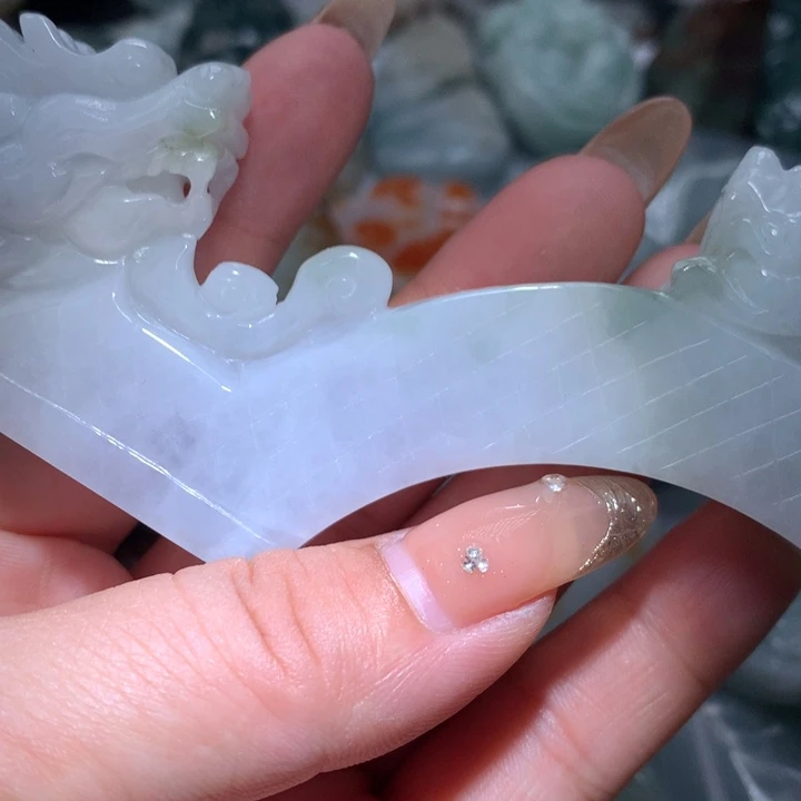 翡翠未镶嵌颈饰保真天然A货翡翠