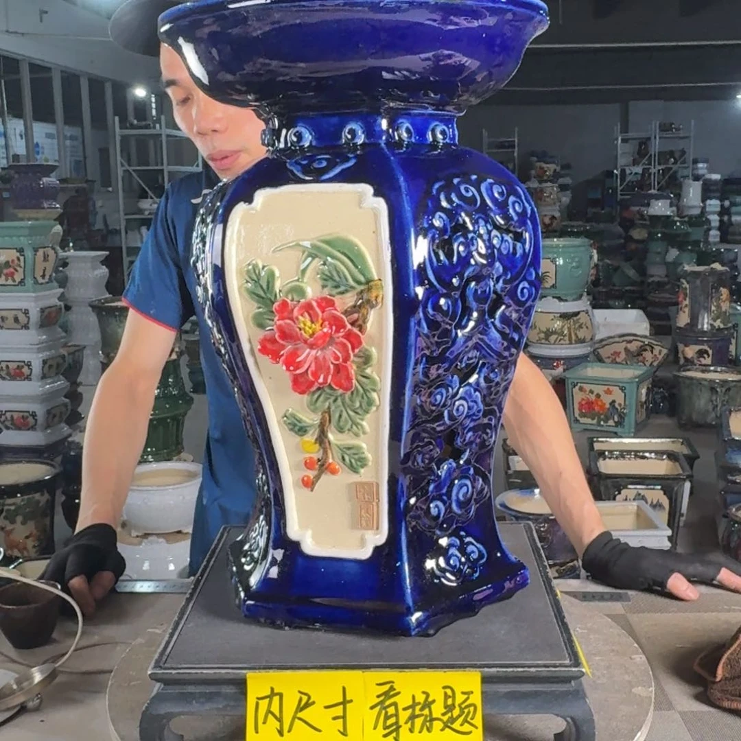 一风堂石湾花盆 面30高46