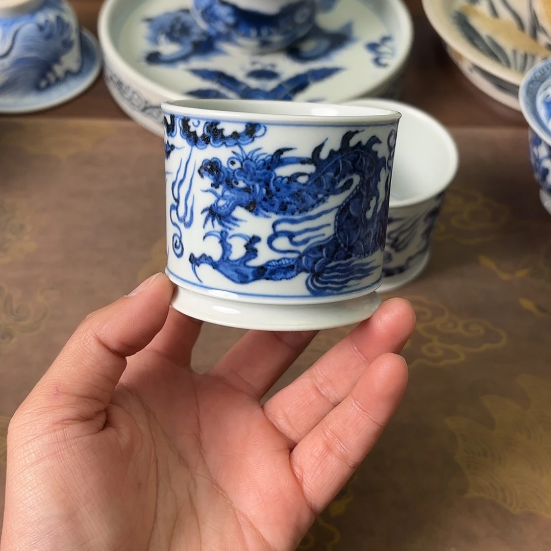 盖碗陶瓷景德镇手绘茶器微瑕