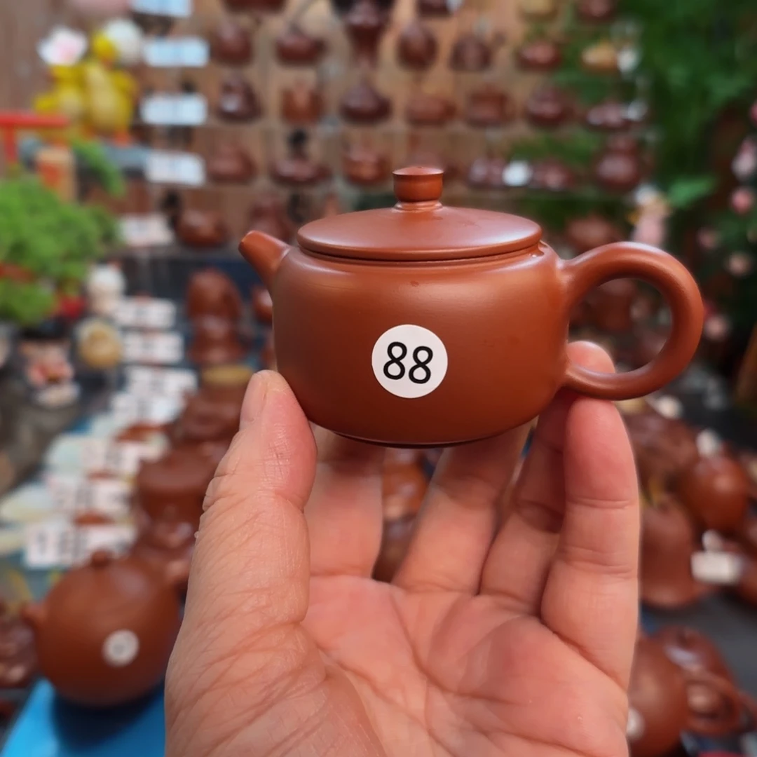 茶壶朱泥朱泥茶壶微瑕凤 45