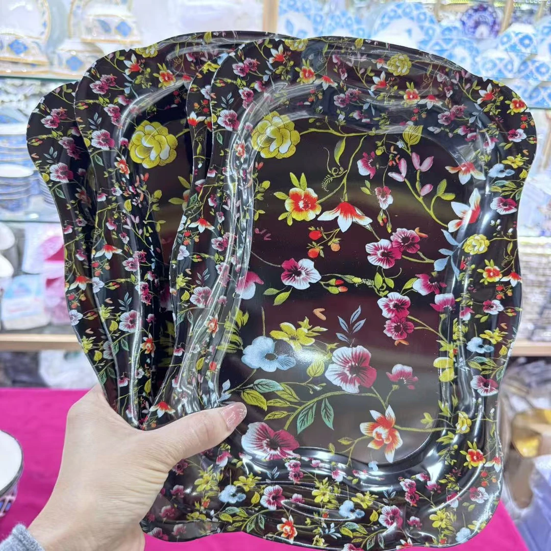 【新疆包邮】黑色盘子 5件