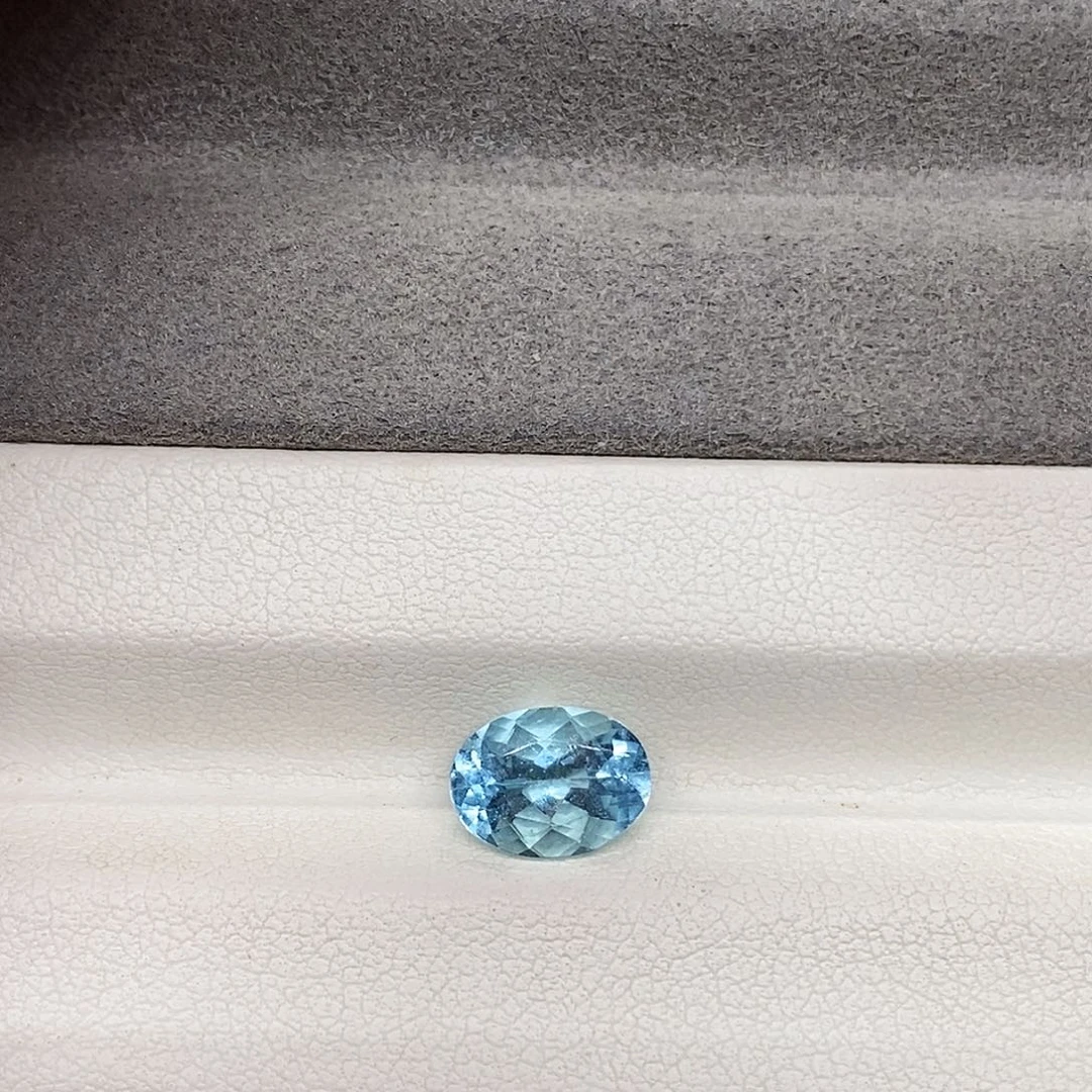 海蓝宝石裸石1.73克拉天然圣玛利亚海蓝宝