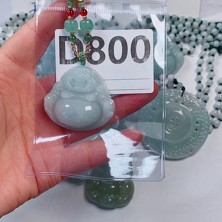 翡翠未镶嵌颈饰天然