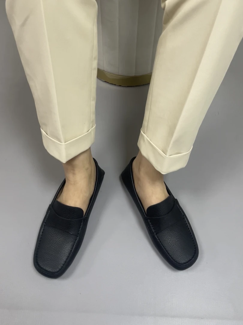 2025新款男士豆豆鞋舒适时尚百搭透气休闲乐福鞋商务潮流软底