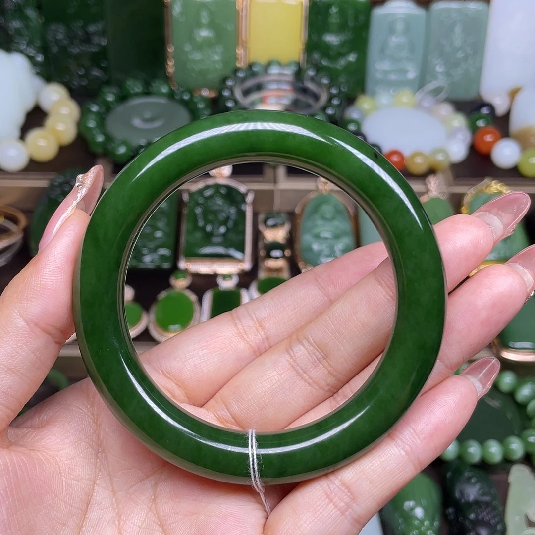 【闪购商品】颈饰未镶嵌和田玉（碧玉）老坑手镯