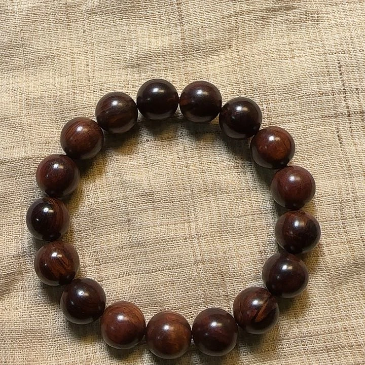 木安**材黄花梨手串1.2紫油梨