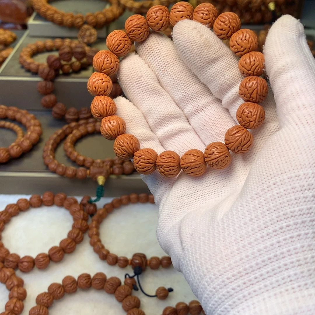 桃核手串秦岭龙纹