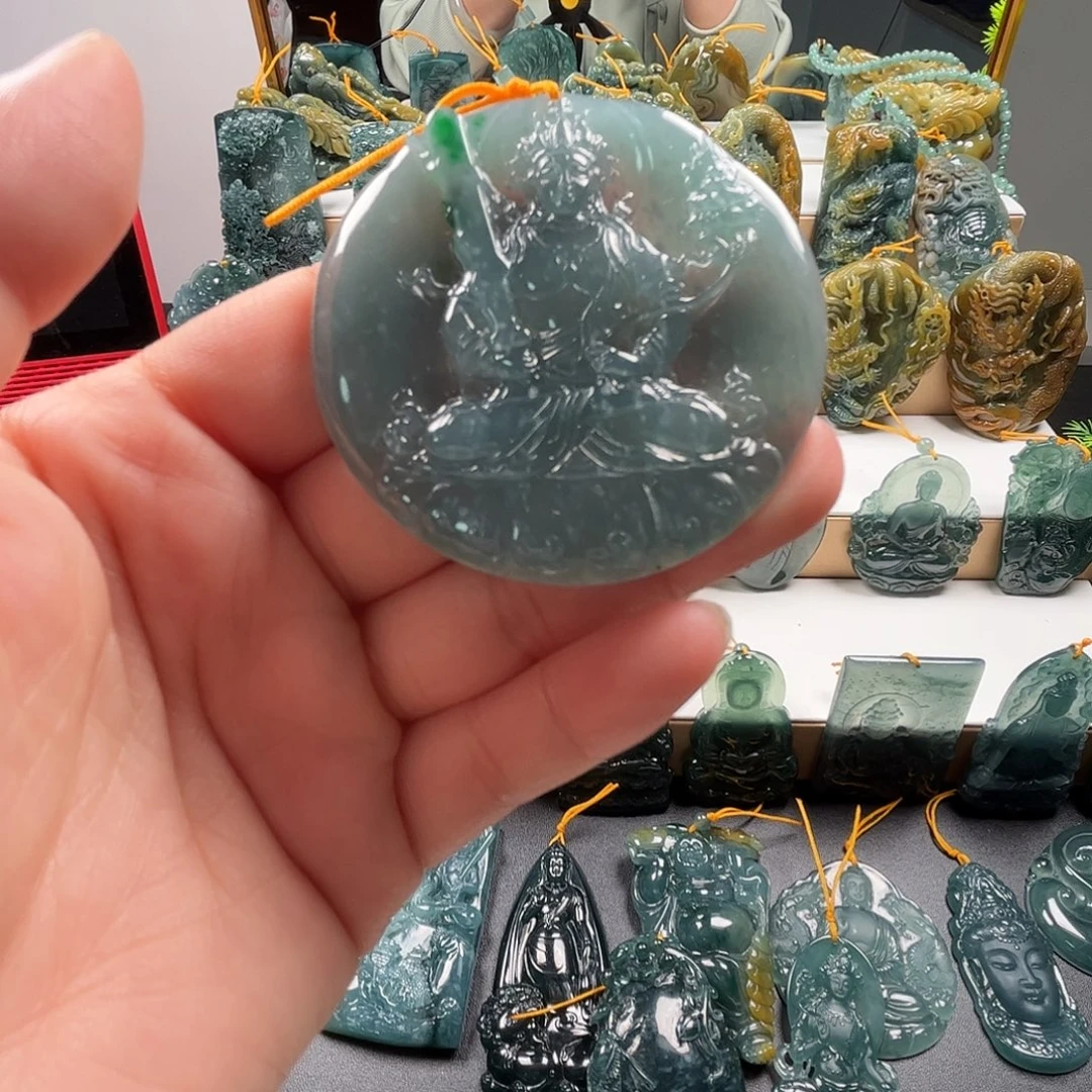 翡翠未镶嵌吊坠(不含链)纯天然A货翡翠吊坠666