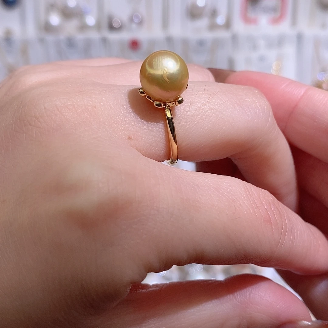 未镶嵌戒指淡水珍珠w有瑕疵