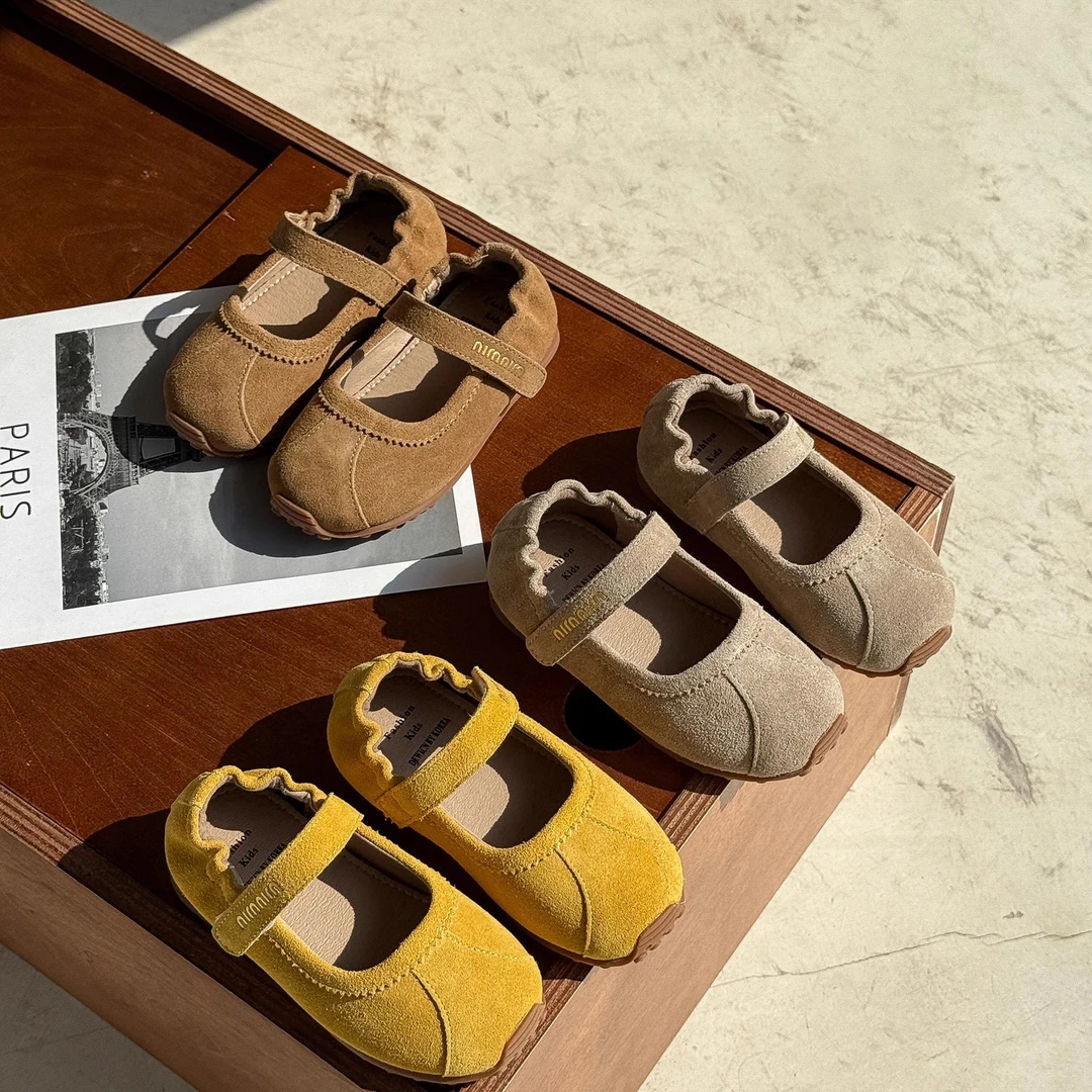 韩版儿童皮鞋2025春秋女童单鞋浅口小女孩公主鞋软底休闲童鞋9808