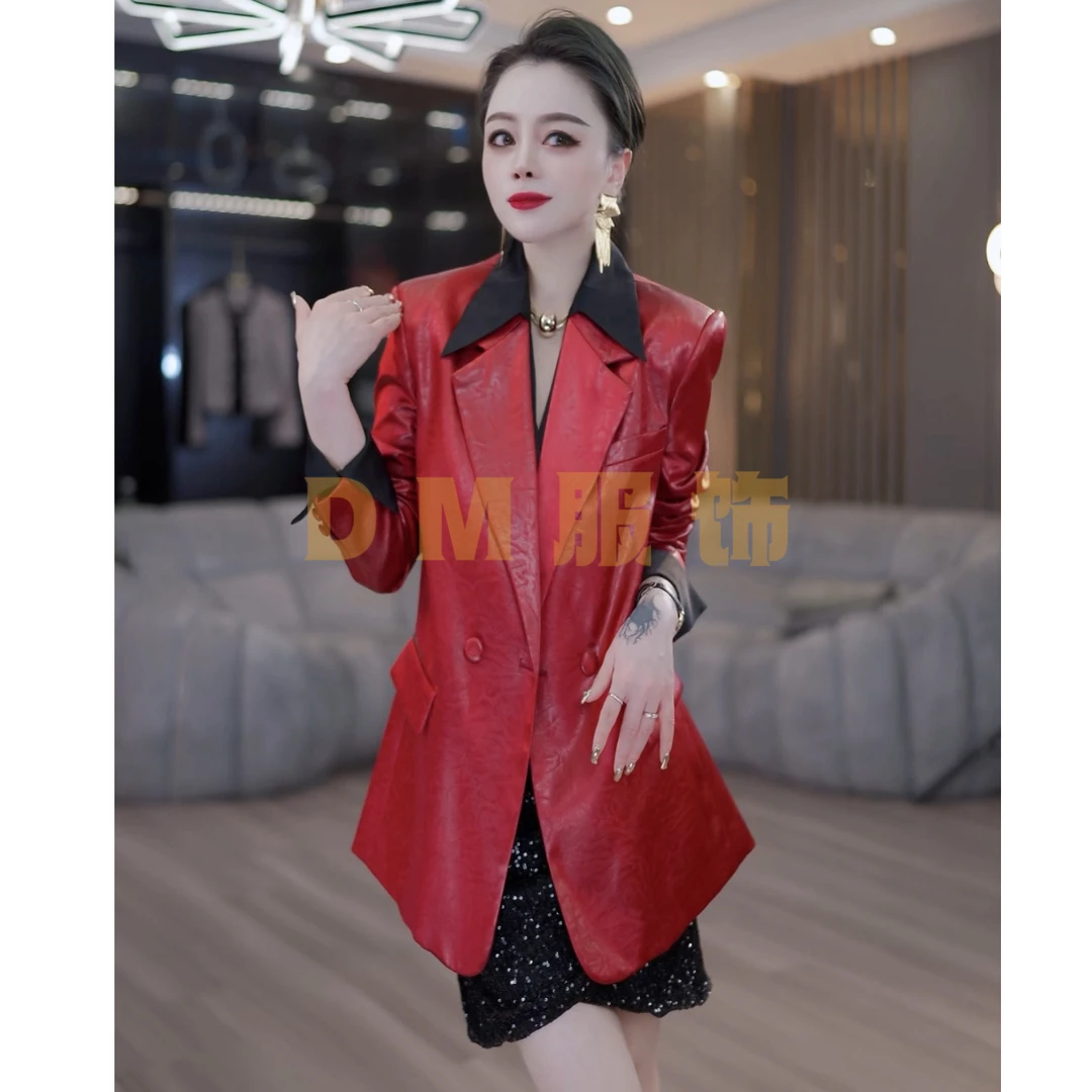 【D.M】订制款时尚气质醋酸料西装外套25285