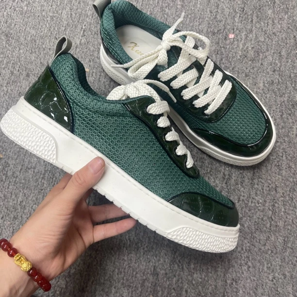 钻石绿高透网鞋男鞋