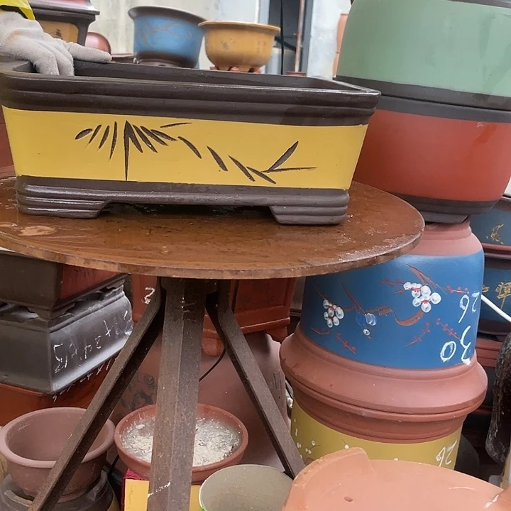 32黄五线马槽花盆紫砂花盆紫砂