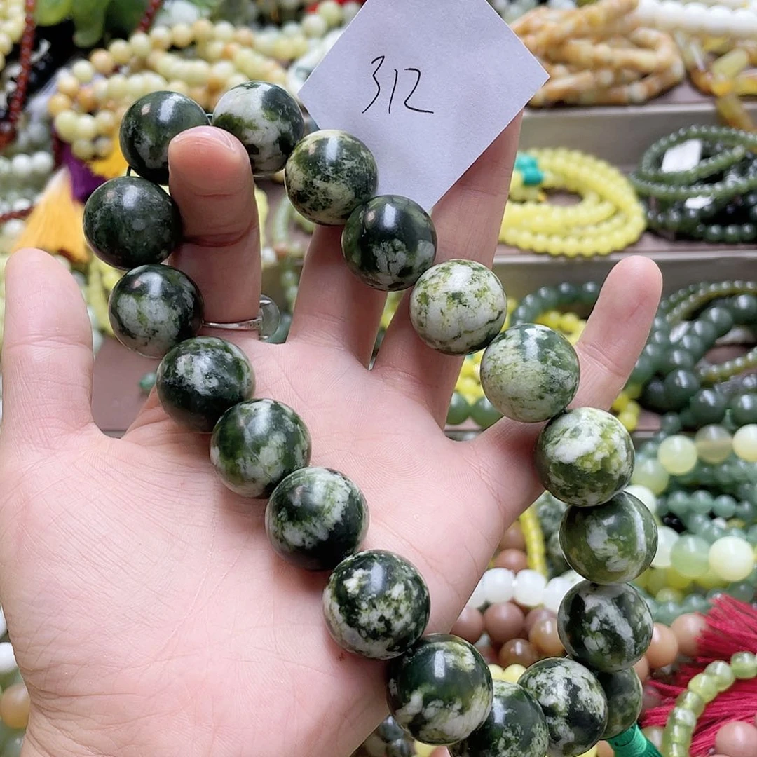 未镶嵌蛇纹石玉手链