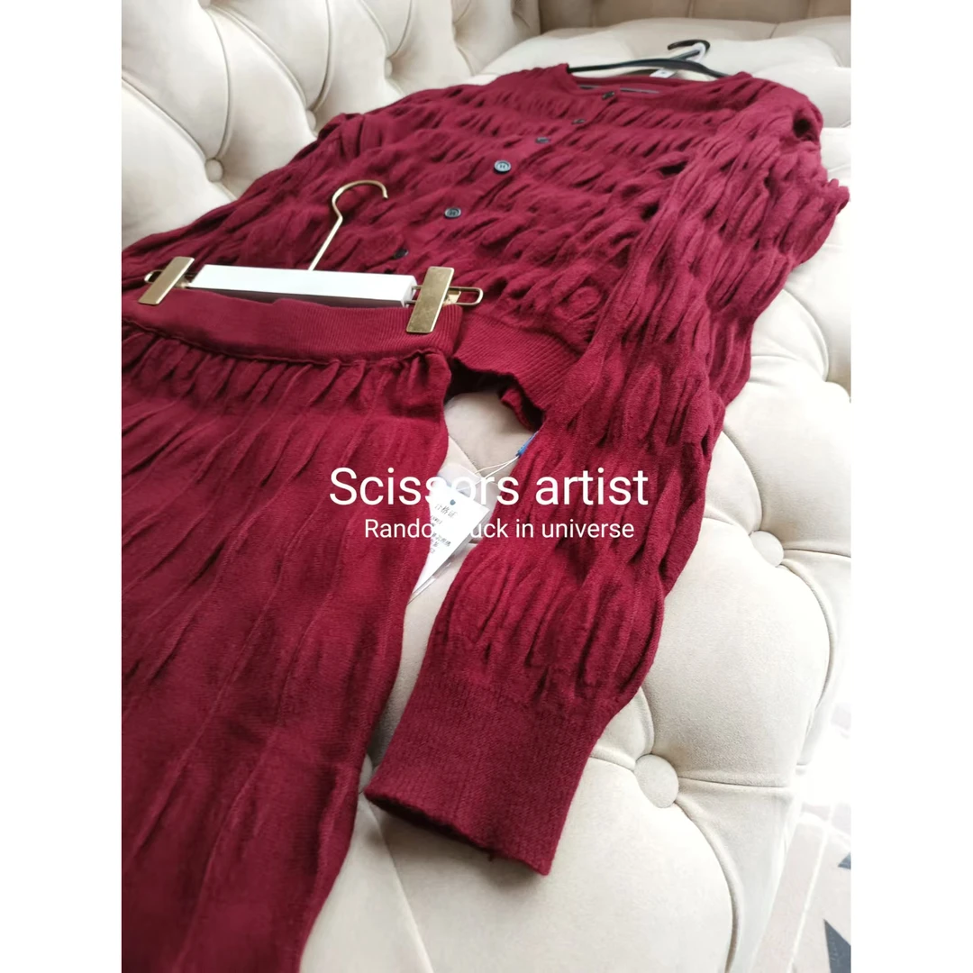 【Scissors artist】高端设计师走秀女装毛衣套装2490