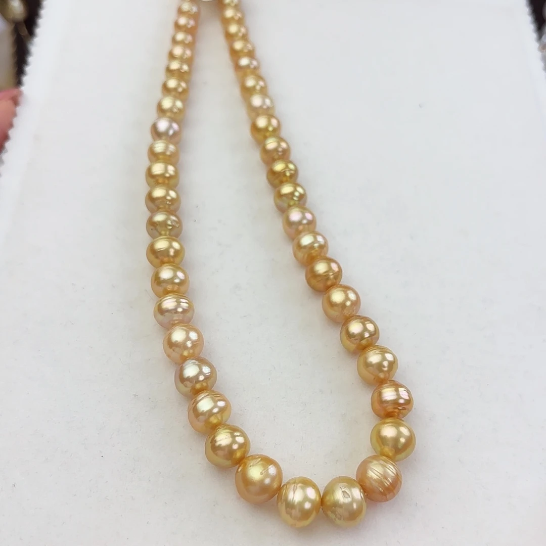 银S925镶嵌颈饰海水珍珠