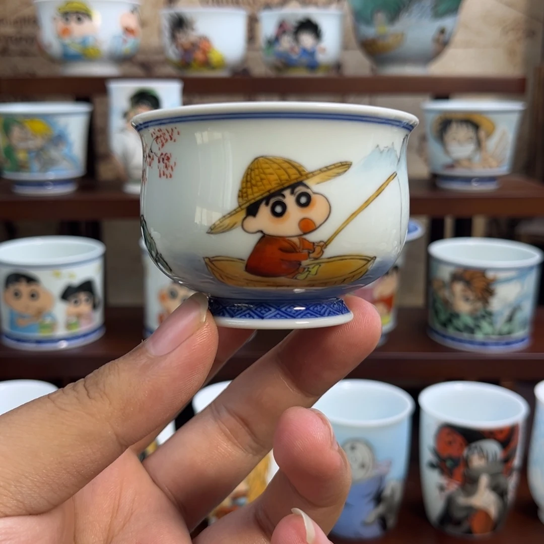 福利蜡笔小新垂钓图