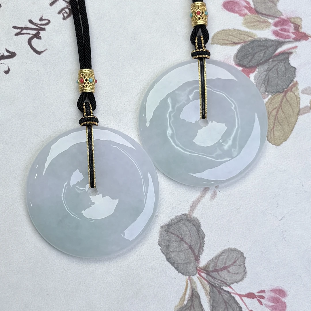 276834/天然缅甸翡翠A货平安扣吊坠  多样性一件发