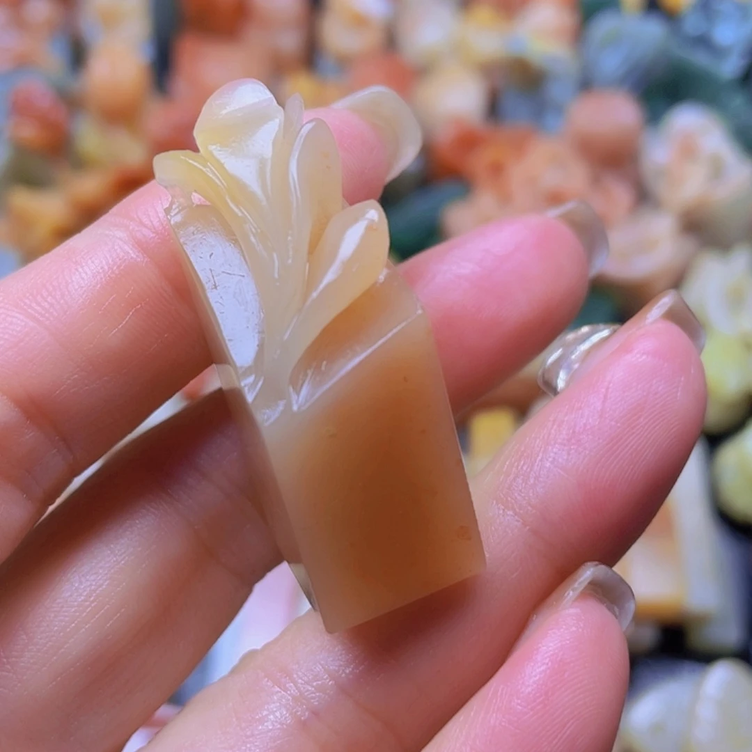 青田石印石花开富贵