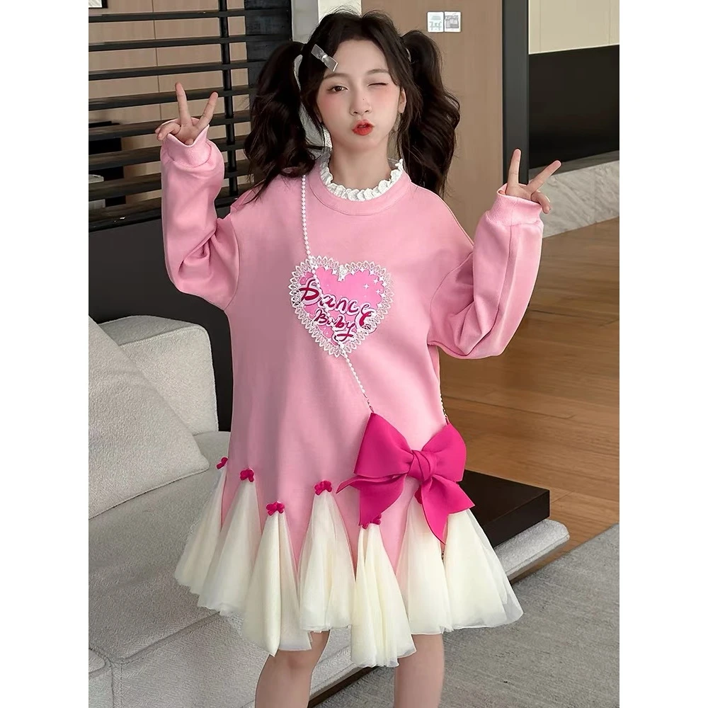 粉色芭比公主风鱼尾连衣裙 A355 355 Z3