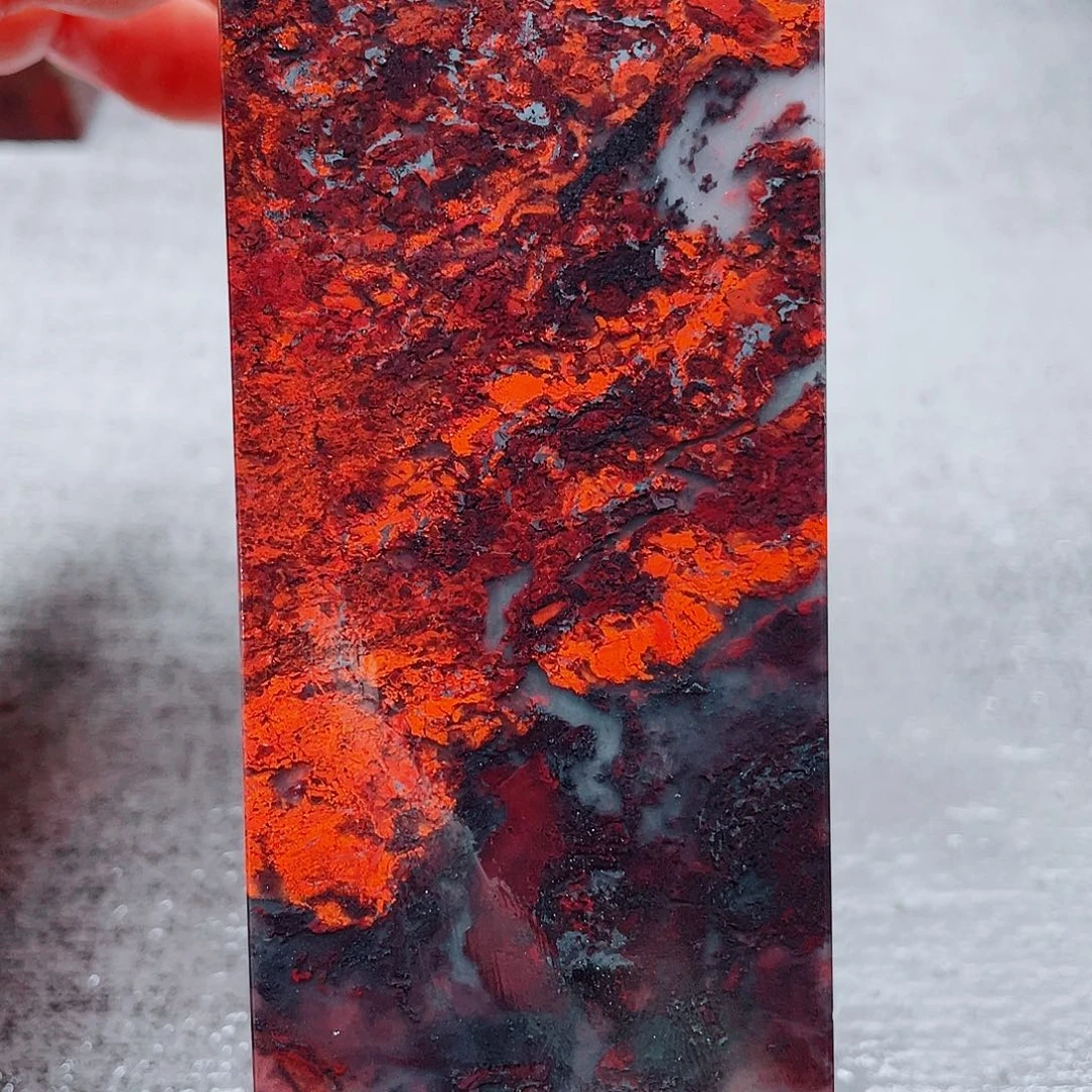 玉桂林鸡血玉印章镇尺22