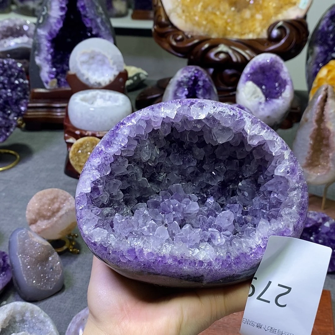 珠宝半成品紫晶未镶嵌