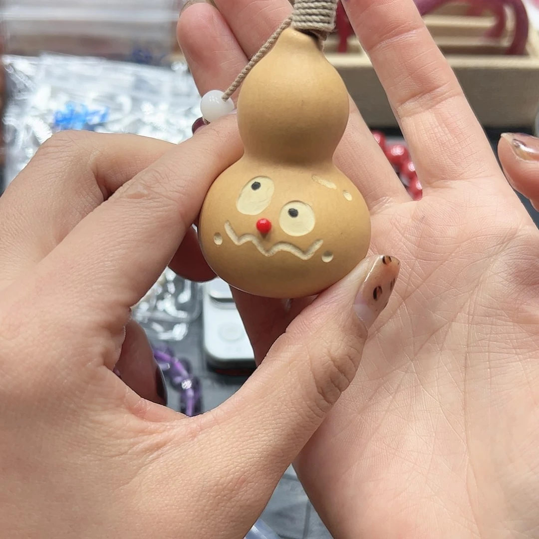 烟晶手链22K金镶嵌葫芦