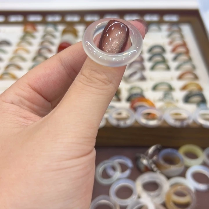 玛瑙/玉髓合金戒指96港17