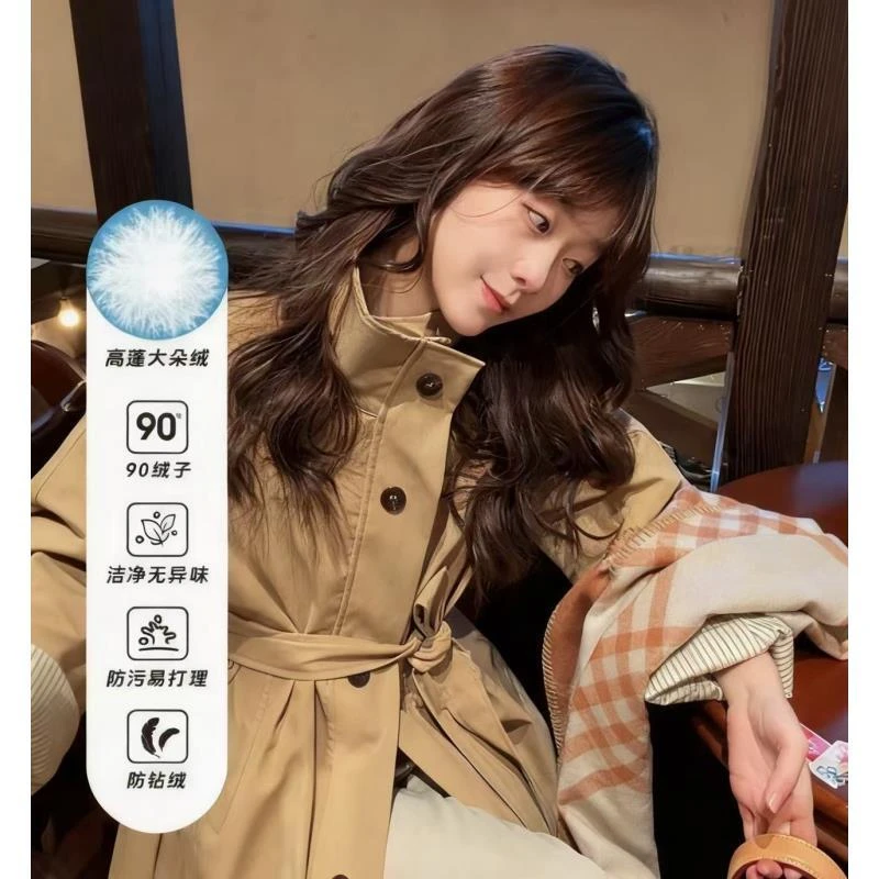 (工厂直发破价）90白鸭绒 风衣羽绒服