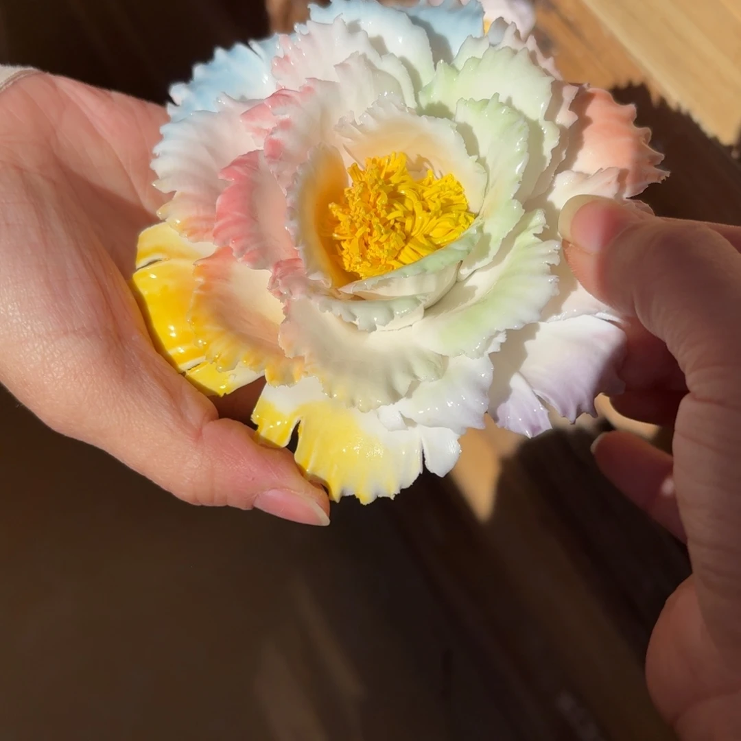 陶瓷花拍满20元发货，随意退款的拉黑