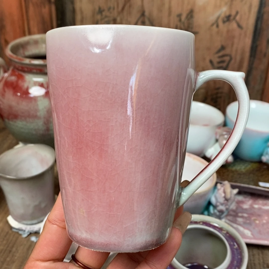 杯浪鬼柴烧 釉绘柴烧杯