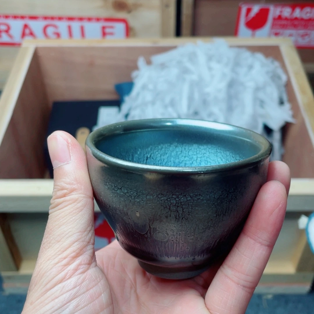 茶盏建盏主人杯一只微瑕