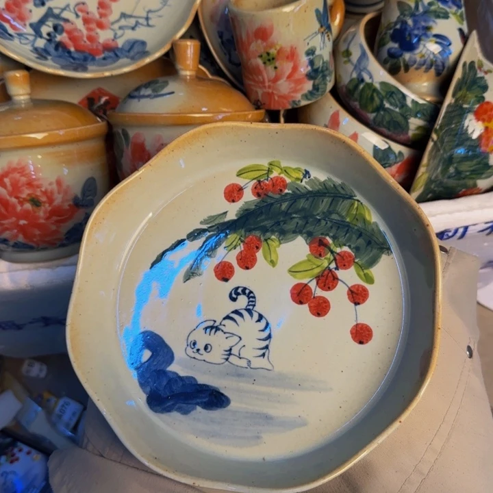 瓷片景德镇陶瓷手工手绘