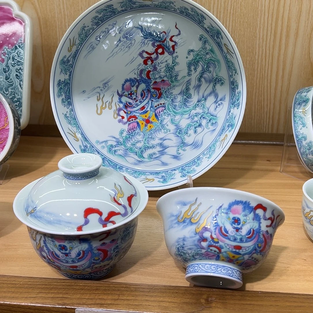 美***明fc瑞雪兆丰年盖碗壶承大压手