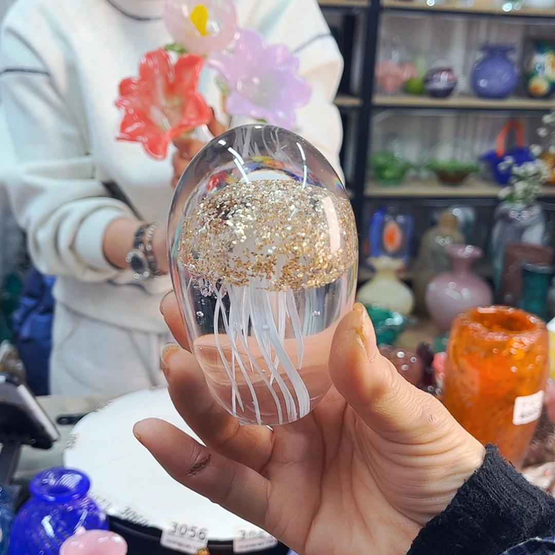 水母福利家悦琉璃工艺品