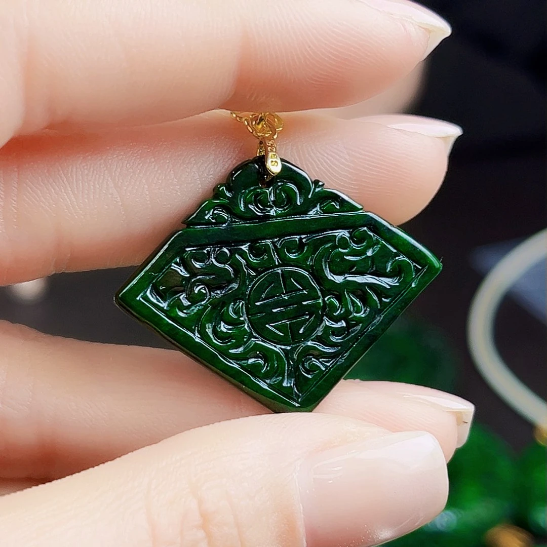 颈饰银S925镶嵌翡翠多样性