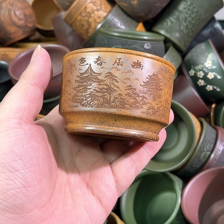 茶杯紫砂全手工紫砂主人杯