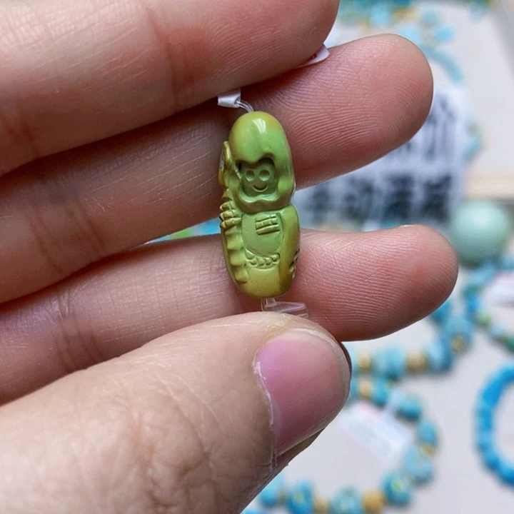 绿松石未镶嵌挂件88